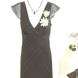 BCBGMaxAzria Brown Silk Dress (size 2)